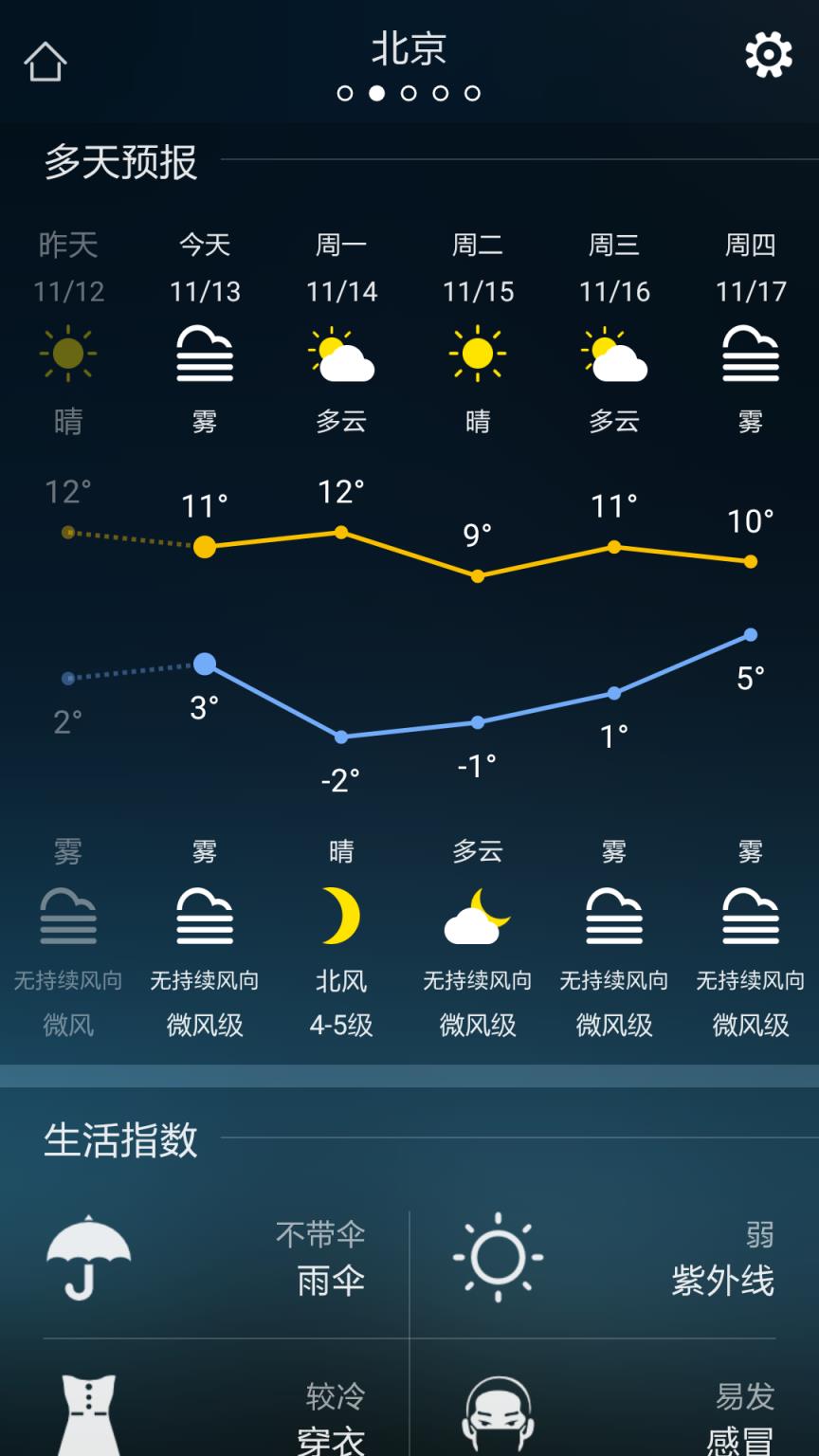准时天气安卓版墨迹天气在线实时查询-第1张图片-太平洋在线下载